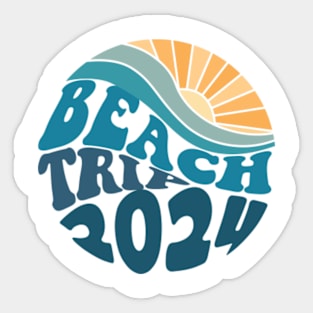 Beach Trip 2024 Sticker